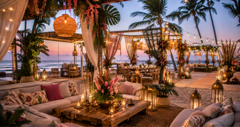 Tropical Wedding Décor for Goa: Flowers, Fabrics, and Colour Palettes That Work